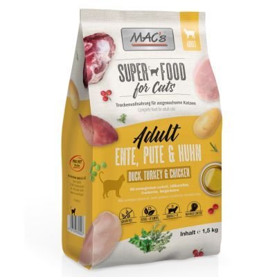 MAC's Superfood for Cats Adult Duck, Turkey & Chicken
